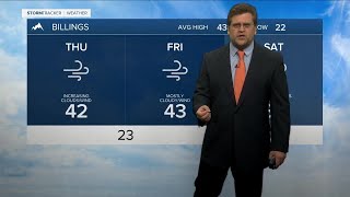 Q2 Billings Area Weather: Increasing Clouds, Windy