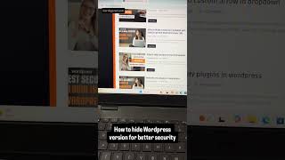 How to Hide WordPress Version for Better Security? 🔒 #shorts