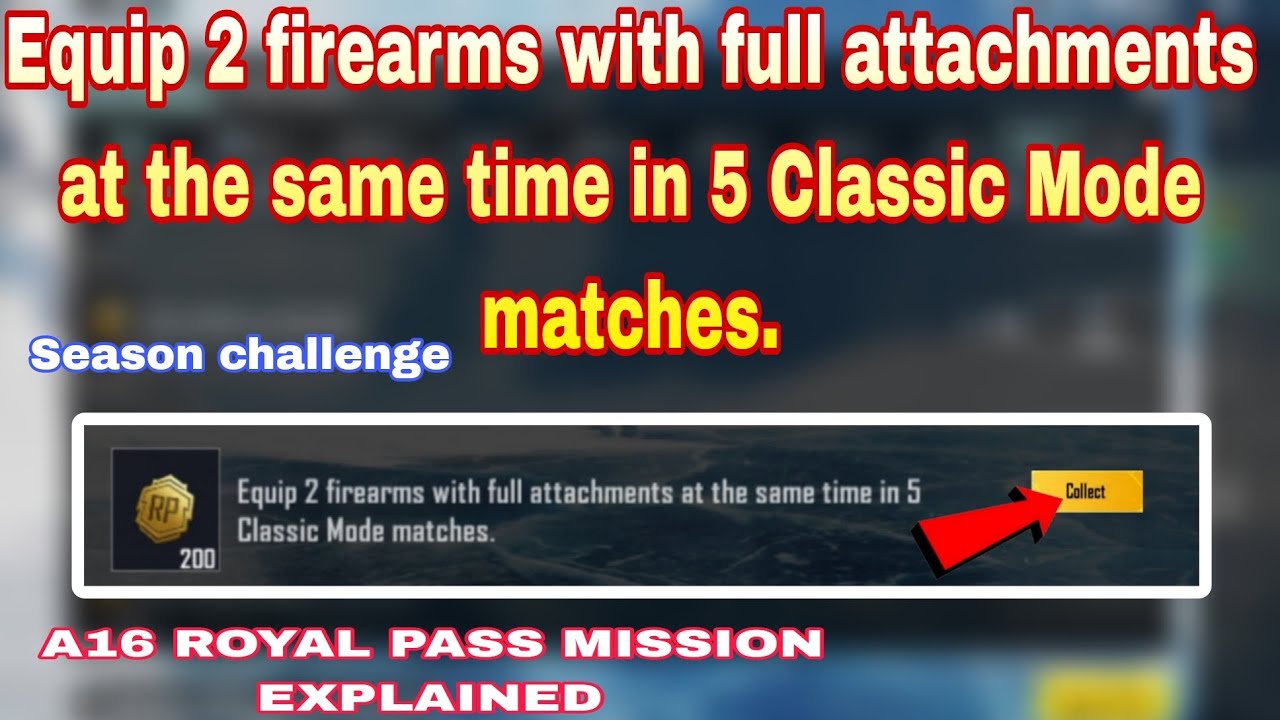 Equip 2 firearms with Full Attachment at the same time in 5 Classic Mode, 