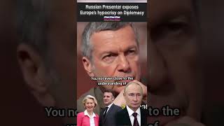 Russian Presenter Solojow expose Europe's hypocrisy on Diplomacy 🇷🇺 #usa #europe #russia