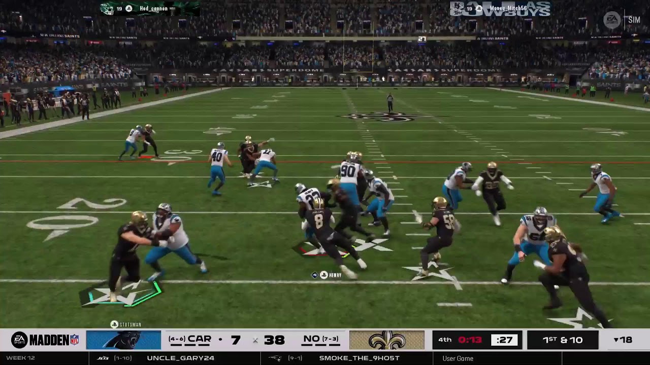 Madden Year 3 week 12