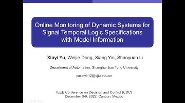 CDC 2022 talk: Online Monitoring for Signal Temporal Logic Specifications with Model Information