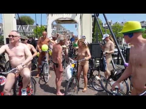 World Naked Bike Ride 2015 in Amsterdam
