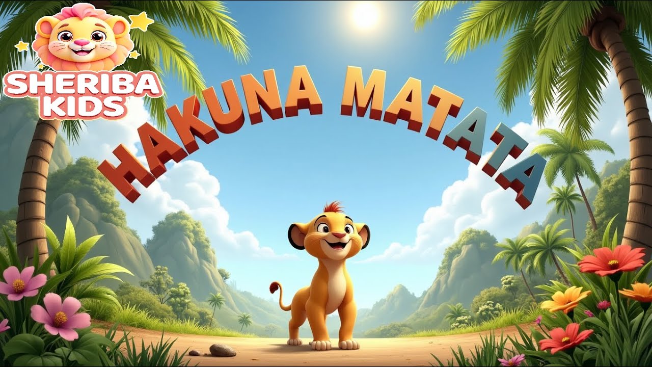 Hakuna Matata Jungle Song 🌴🦁 | Happy Jungle Friends Song for Kids | 