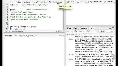 Using R to do a sparql query