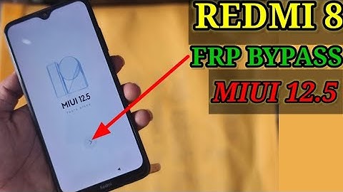 redmi8 Frp Bypass Android 11 Nieuwe MIUI 12.5 //redmi 8 Google-account Bypass MIUI 12.5