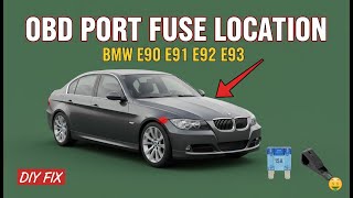 🛠️ Fix Your OBD Port! BMW E90/E91/E92/E93 OBD-II Fuse Location & Replacement Guide How To Replace Your Obd2 Plug On Your Bmw E90 E91 E92 E93