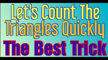 The Best Trick to Count Triangles Quickly || Super Fast Trick || Service Commission ||