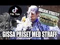 GISSA PRISET MED STRAFF. (TÅRTKASTNING)