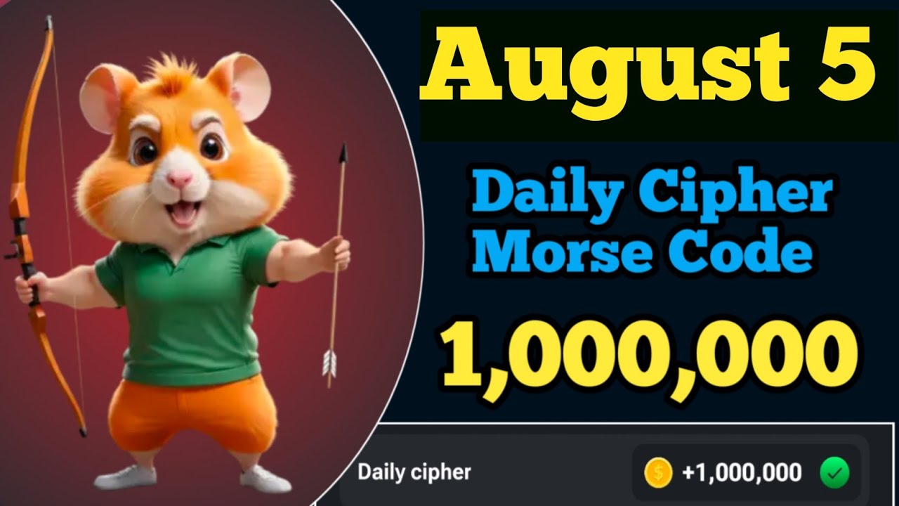 05 August Hamster Kombat Daily Cipher Code Today | Today Cipher Code 05 August