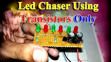 Led Chaser Using Two Transistors | Simple Led Chaser Using Transistors | Led Chaser Circuit