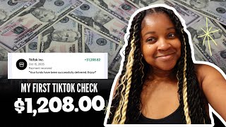 How I made my first paycheck on TikTok 💰