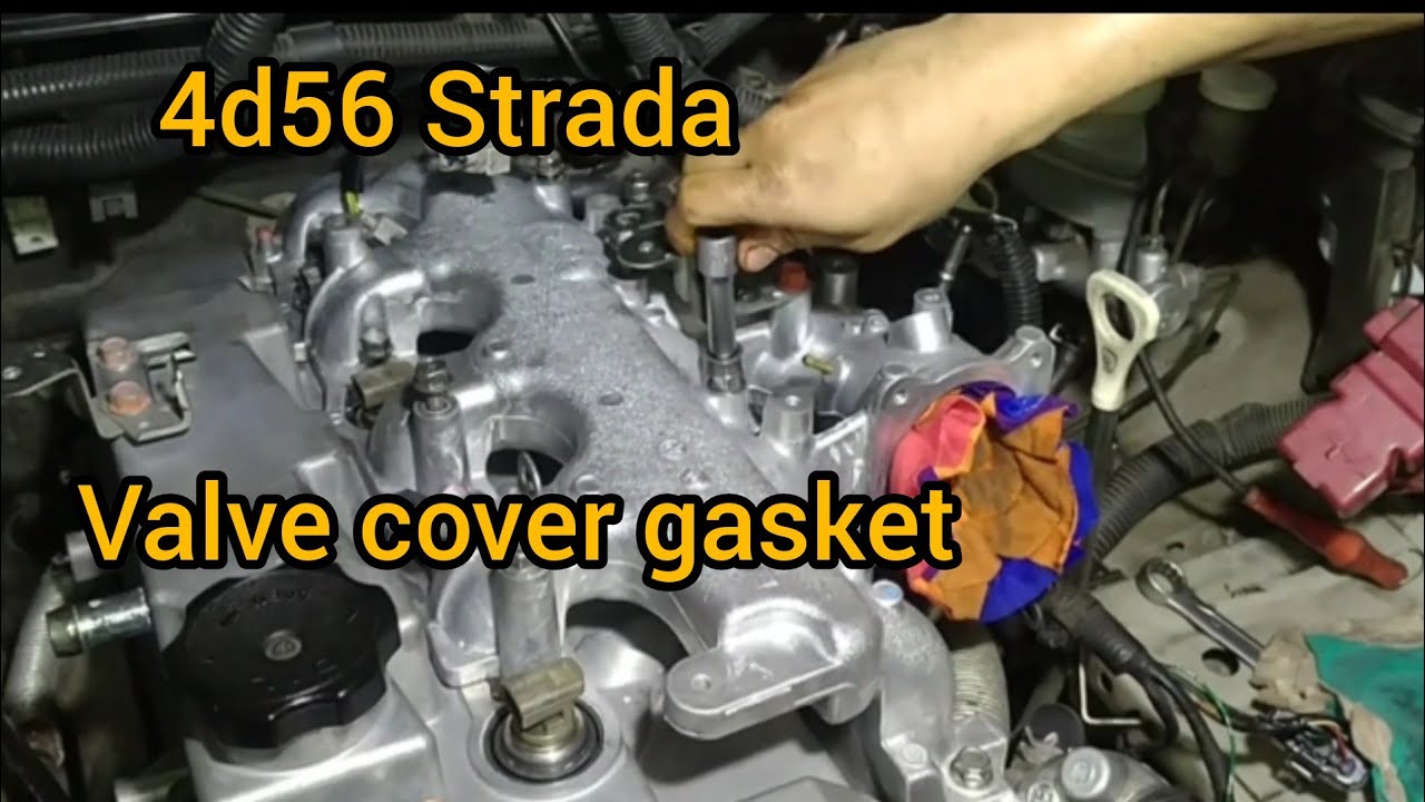 Mitsubishi Strada 4d56 paano mag palit ng valve cover gasket - YouTube