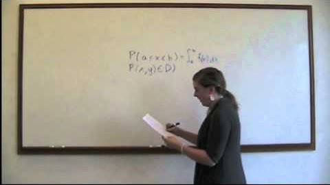 Applications of Double Integrals: Probability Kayla Part 1