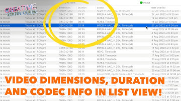 Creative Techniques #22: Hidden Video Metadata in the Finder