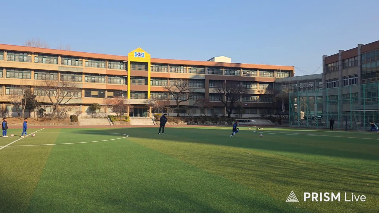 토요축구 당산중학교 몸풀기
