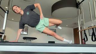 Full side plank short lever hip circles