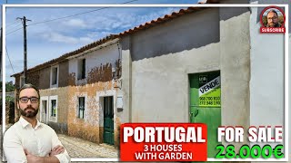 3 HOUSES FOR SALE, WITH GARDEN - CASTELO BRANCO - 28.000€ - 3 CASAS COM QUINTAL - MONFORTE DA BEIRA