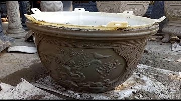 Khuôn chậu tròn 70 ABS chậu và đôn có lòng trong mới nhất