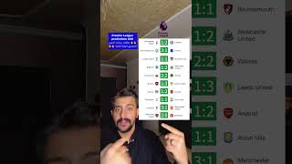 Football Predictions Premier League Gameweek Week 8 | Correct Score Predictions #football