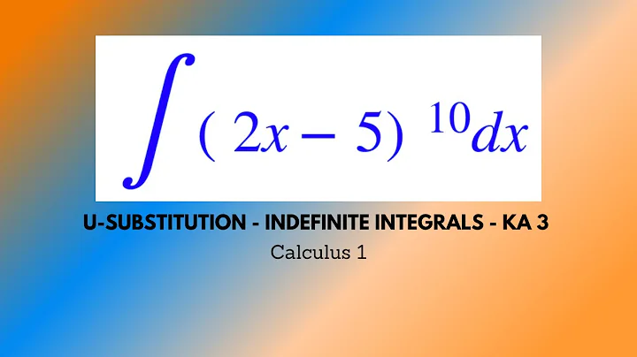 U-Substitution - Indefinite Integrals - Khan Academy Problem 3 - Calculus 1 - Chroniva