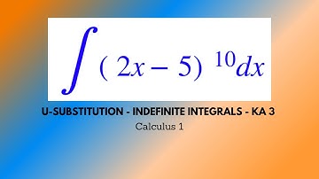 U-Substitution - Indefinite Integrals - Khan Academy Problem 3 - Calculus 1 - Chroniva