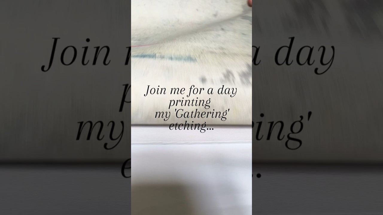 Printing a steel plate etching 