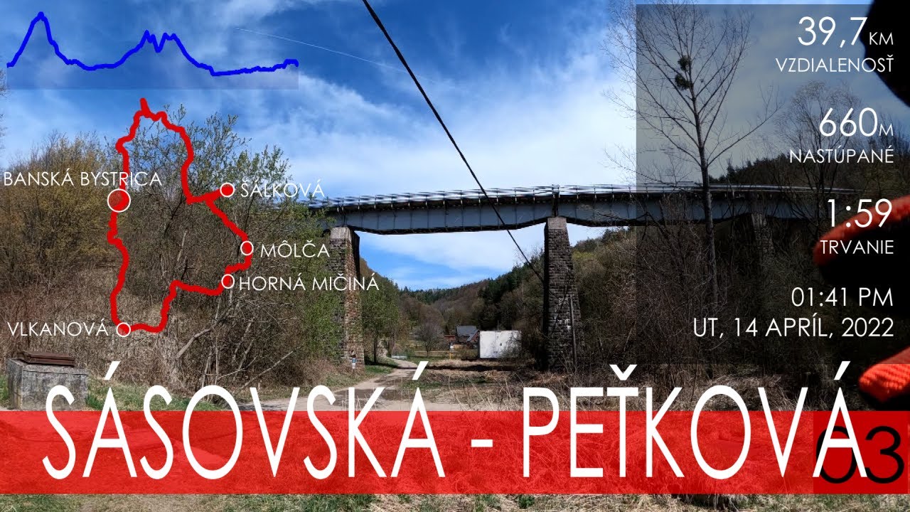 MTB Cyklotrasy v okolí Banskej Bystrice:: SÁSOVSKÁ A PEŤKOVA DOLINA