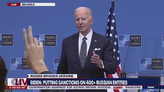 'Not thanking you': Biden snaps at reporters shouting questions | LiveNOW from FOX