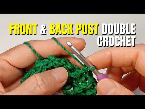 Front Post & Back Post Double Crochet (FPdc & BPdc) – Beginner Ribbing Practice