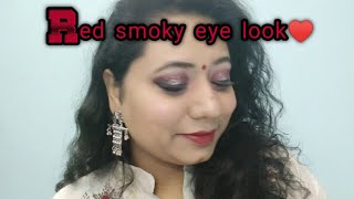 Red Smoky Eye MakeupLook | EyeMakeup #SmokyEye #RedSmokyEye #MakeupLove #WeddingGuestMakeUpLook