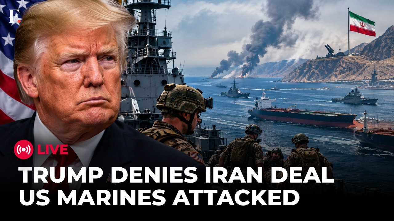US IRAN WAR UPDATE: Trump Rejects Iran Sanctions Relief Claim | 8 Marines Injured in Hormuz Attack thumbnail