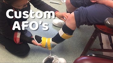 First steps in her AFO’s - custom AFO fitting