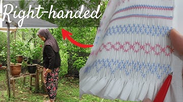 #005 | Learn 5 Smocking Stitches Step by Step! | For Right Handed Learners | Smocking