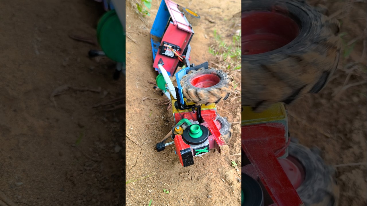 Beautiful Mini DIY Tractor Flips While Driving | Shocking Moment | 