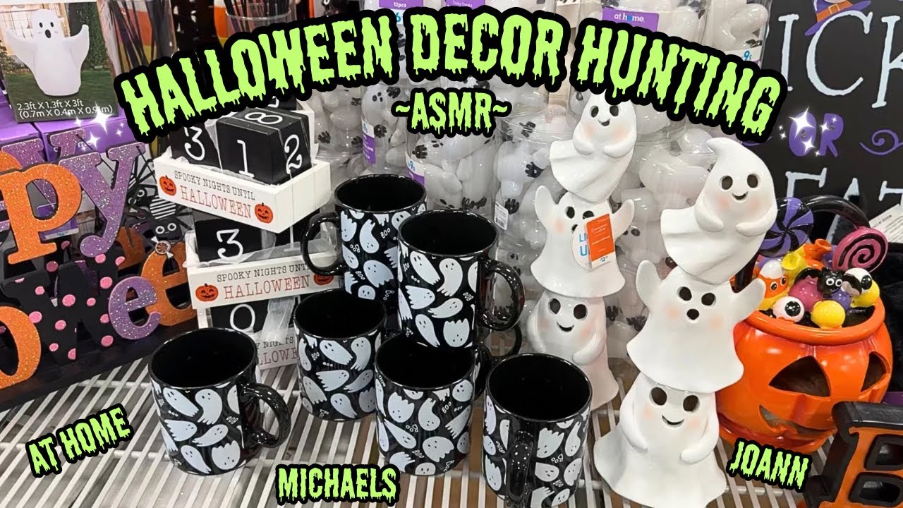 ASMR | Come Halloween Decor Hunting With Me 🎃 At Home, Joann, & Michaels (Close Whispered Voiceover)