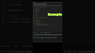 8. String Indexing in Python 🔤 Example 2 #shorts