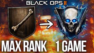 How To Get MAX RANK In ONE GAME On Black Ops 2 Zombies