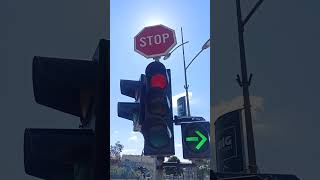 Semafor I Saobraćajni Znak Stop