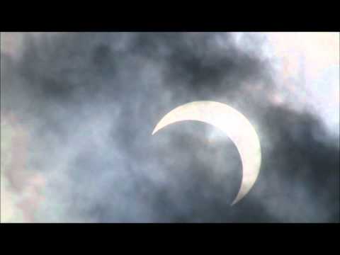 AirPlane Passes Through The Solar Eclipse May 21 2012 Japan