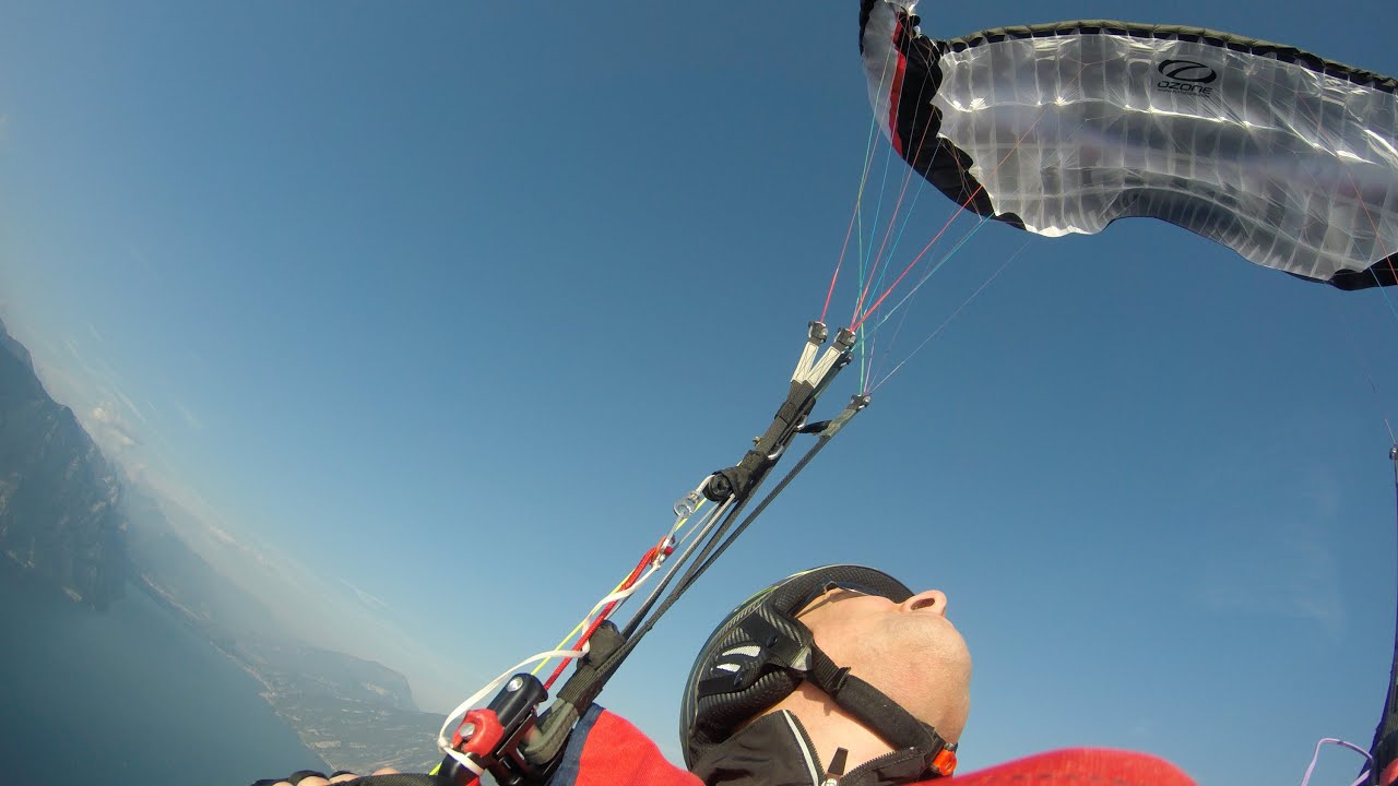 ⁣SIV, Full Stall guided by Pal Takats - Paragliding Lake Garda, Italy - Ozone Rush4