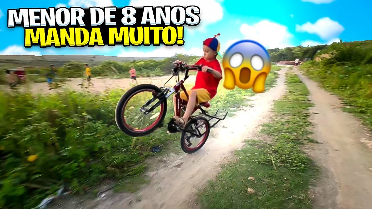 APRENDENDO A DAR GRAU NA BICICLETA *Ele manda muito! 😱