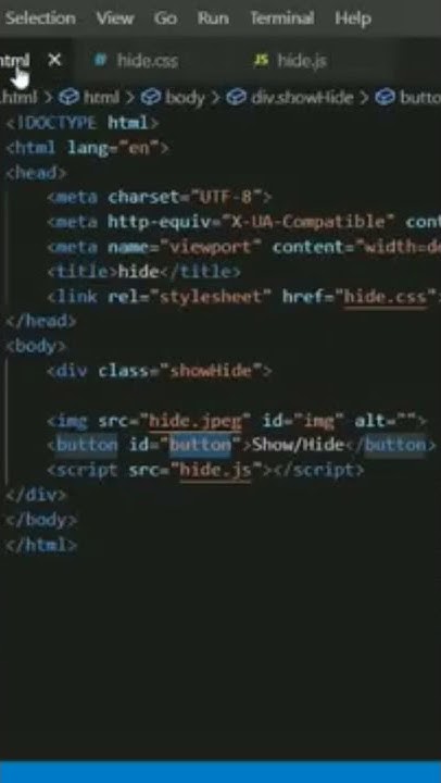 show/hide element javascript css html #hindi #javascript #css #html # ...