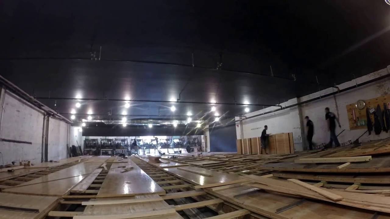 Wood Bowling Lane Install YouTube