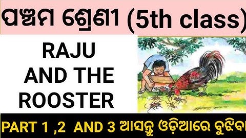 Raju and The Rooster//5th class English//All part(1,2,3) Details explanation in odia
