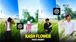 Instagram trending Kash flower photo editing prompt | Kash flower photo editing | Photo editing screenshot 2