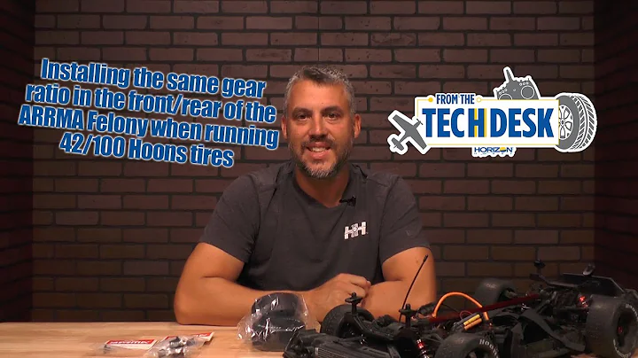 Installing the same gear ratio in the front/rear of the ARRMA Felony when running 42/100 Hoons tires