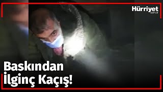 Kumarhane Baskınından Sürünerek Kaçmaya Çalıştı, Yakayı Ele Verdi