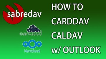 Does Outlook support CardDAV/CalDAV sync add-in client software? (for NEXTCLOUD/SYNOLOGY server)