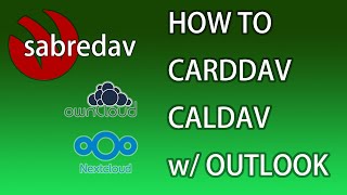 Does Outlook support CardDAV/CalDAV sync add-in client software? (for NEXTCLOUD/SYNOLOGY server) screenshot 1